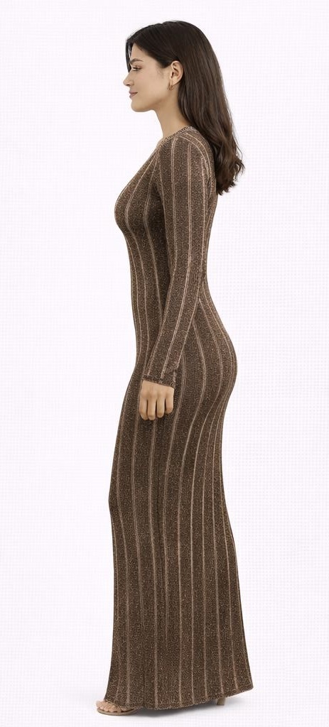 Plated Knit Maxi Dress - Image 2