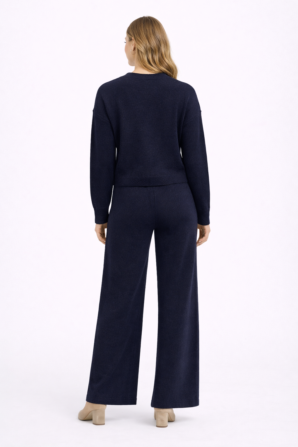 Knit Lounge Wide Leg Trousers - Image 2