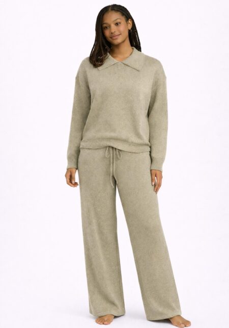 Soft Knit Collared Detail Jumper