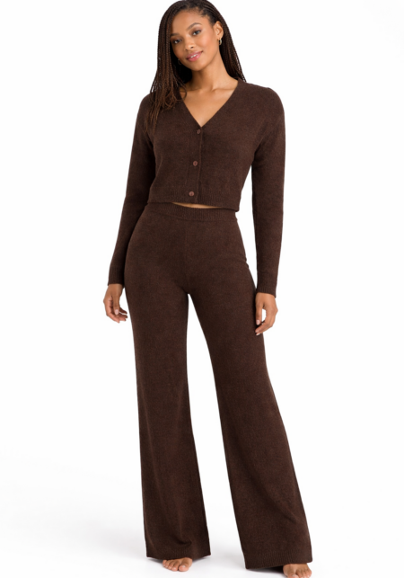 Knit Lounge Wide Leg Trousers